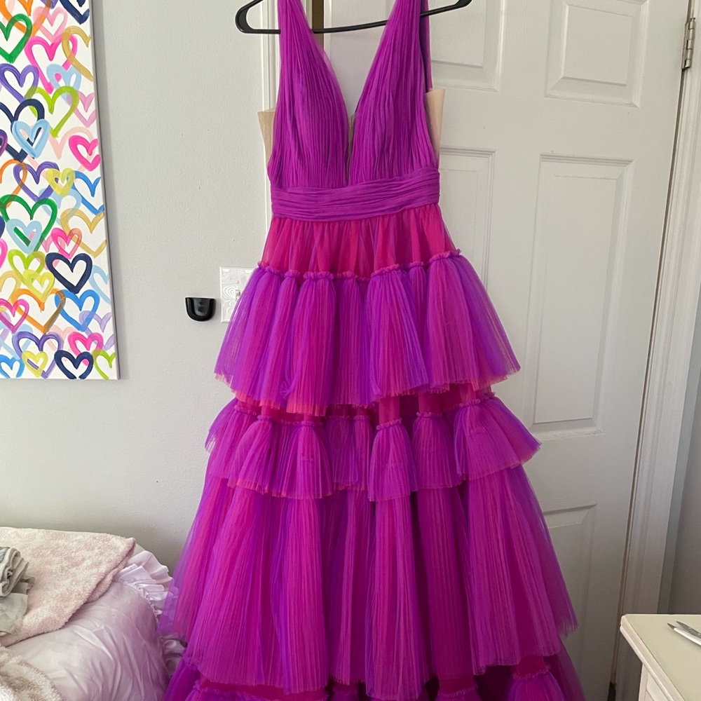 Ashley Lauren Tiered Ballgown